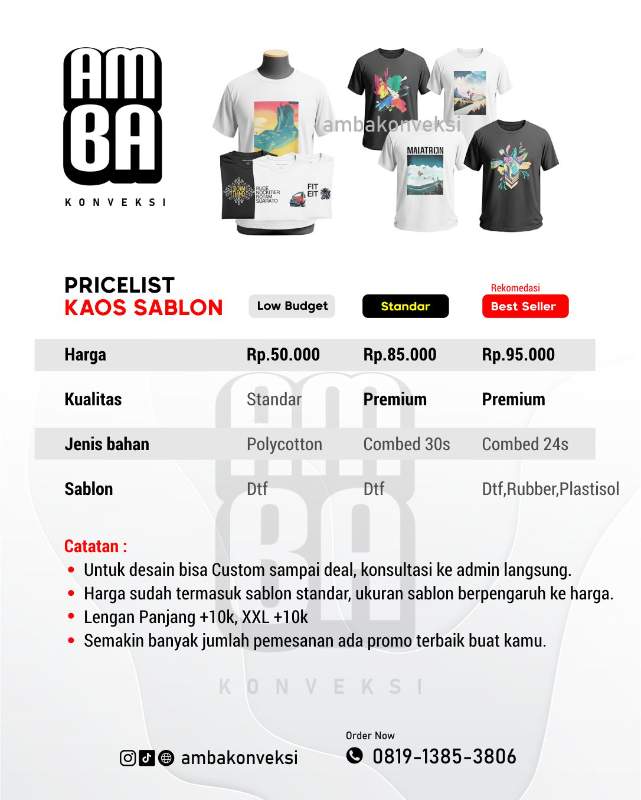 Tips Bikin Kaos Custom Angkatan atau Komunitas yang Kompak dan Awet